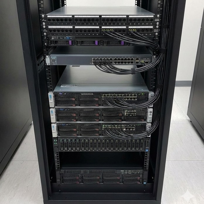 Server Rack Dopo la pulizia